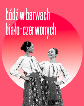 Łódź w barwach biało-czerwonych