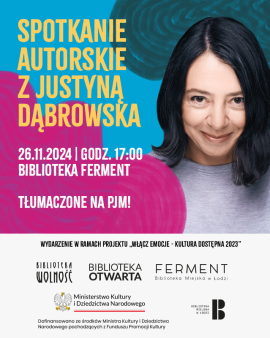 Spotkanie z Justyną Dąbrowską